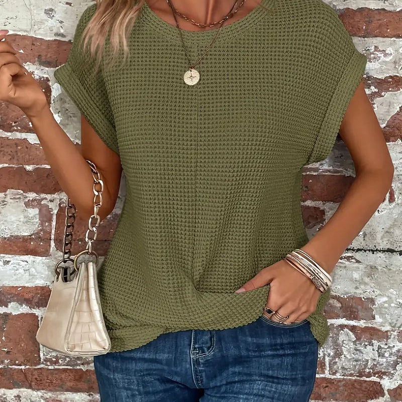 Ellis™ | Blusa Elegante com Decote Redondo