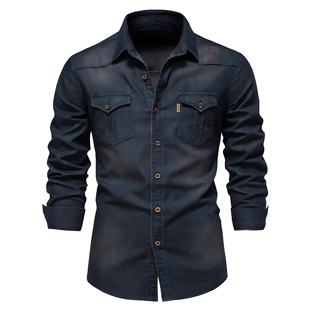 Elliott – Camisa de Denim de Algodão Premium