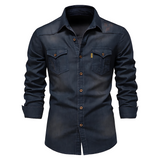 Elliott – Camisa de Denim de Algodão Premium