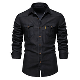Elliott – Camisa de Denim de Algodão Premium