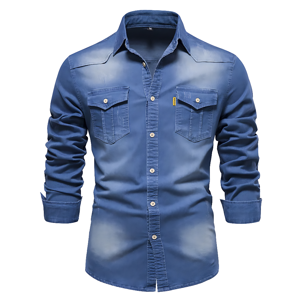 Elliott – Camisa de Denim de Algodão Premium